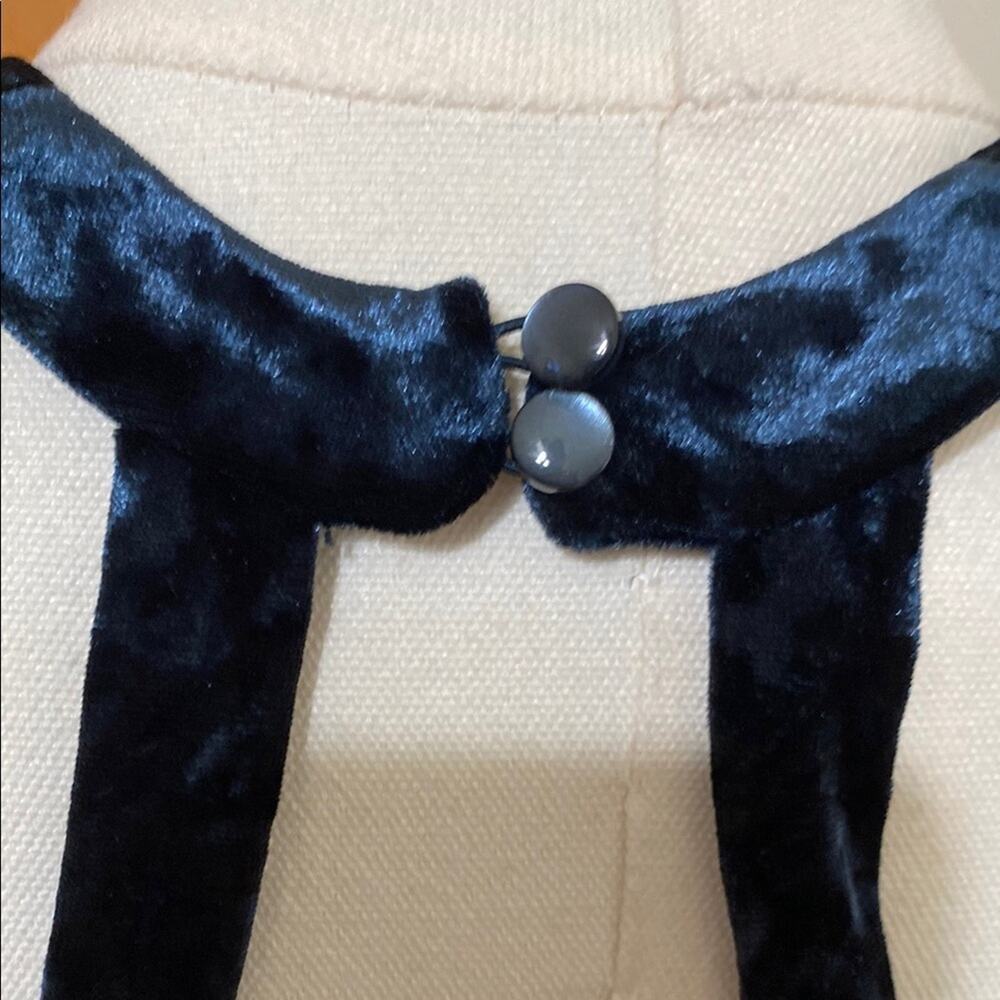 Midnight Blue Velvet Romper Halter Open Back Sleeveless High Neck Whimsigoth - Picture 6 of 11